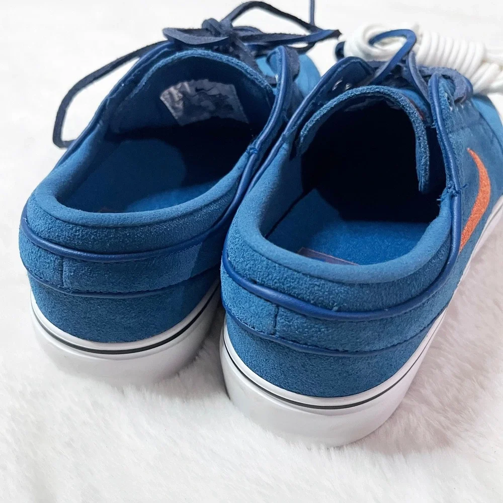 Nike SB Zoom Janoski OG+ Sneakers Blue Force Campfire Orange Size 5.5 NWOT